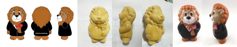 Lion Stress Balls – from Design to Production Stressballen gegoten in hun eigen vorm