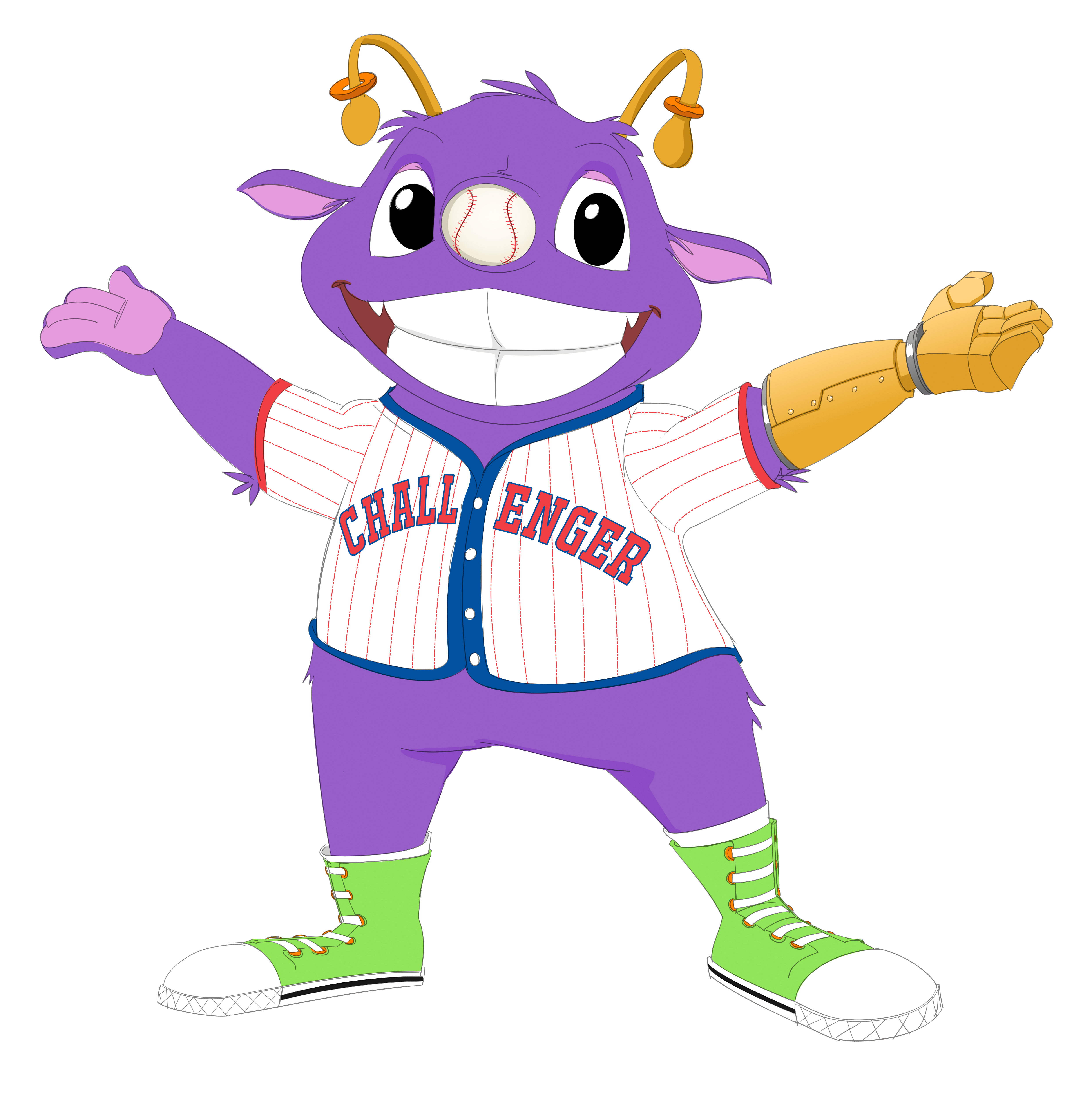 ACC19-332 Highland Challenger Baseball character design