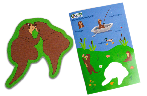 Sticker sheet Stickervel op maat met otterstickers