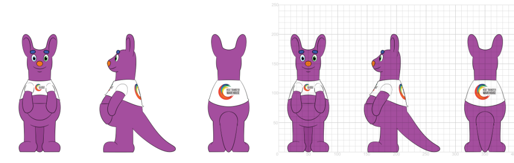 Heat-Transfer-Warehouse-Wallaby-plush-design Vraag een gratis offerte aan en ontvang een gratis productietekening voor uw knuffel