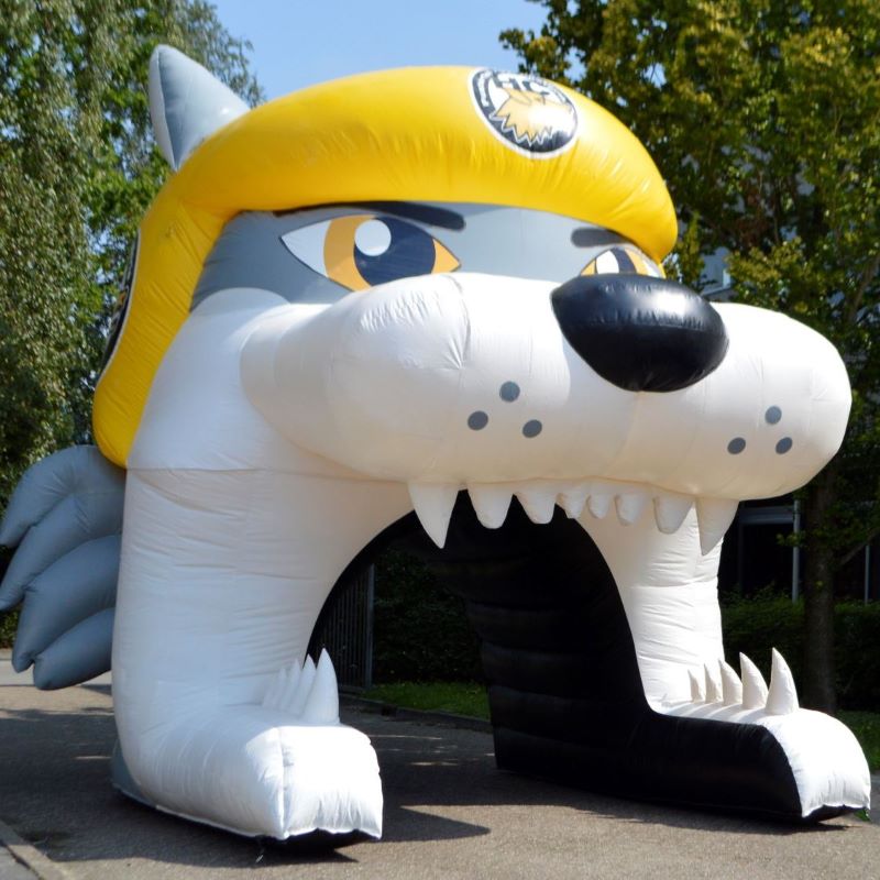 Wolfskop invliegfunnel voor sportteam