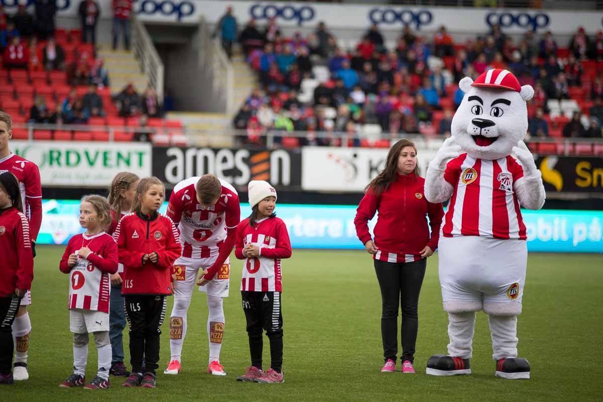 Tromoso IL Isberget Supporker Klub Norway Soccer Club Polar Bear Mascot