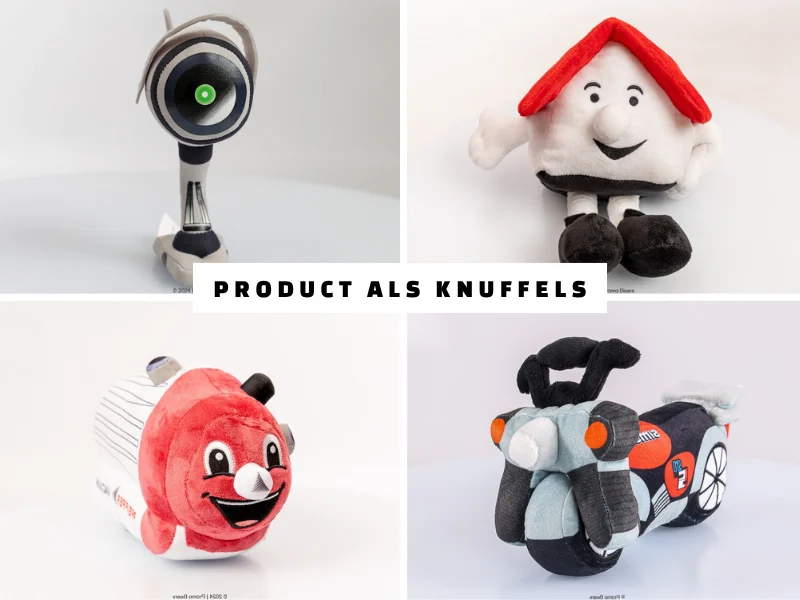Product als knuffel gemaakt door Promo Bears